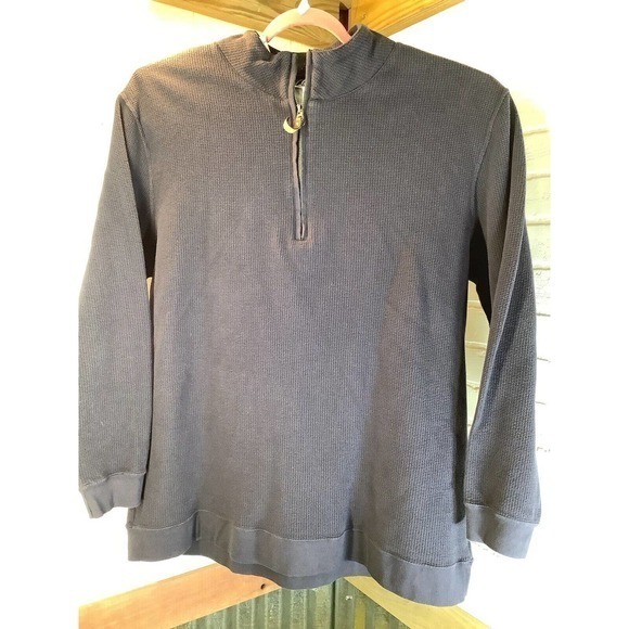 Woolrich waffle knit 1/2 zip Long Sleeve Warm Navy‎ Size 2XLT - Picture 4 of 11